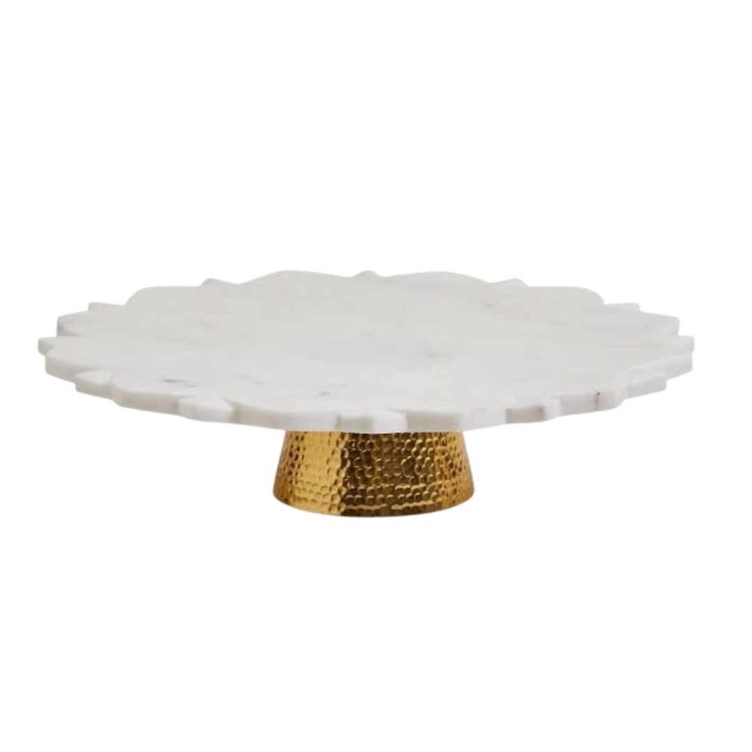 Marble Pedestal Platter