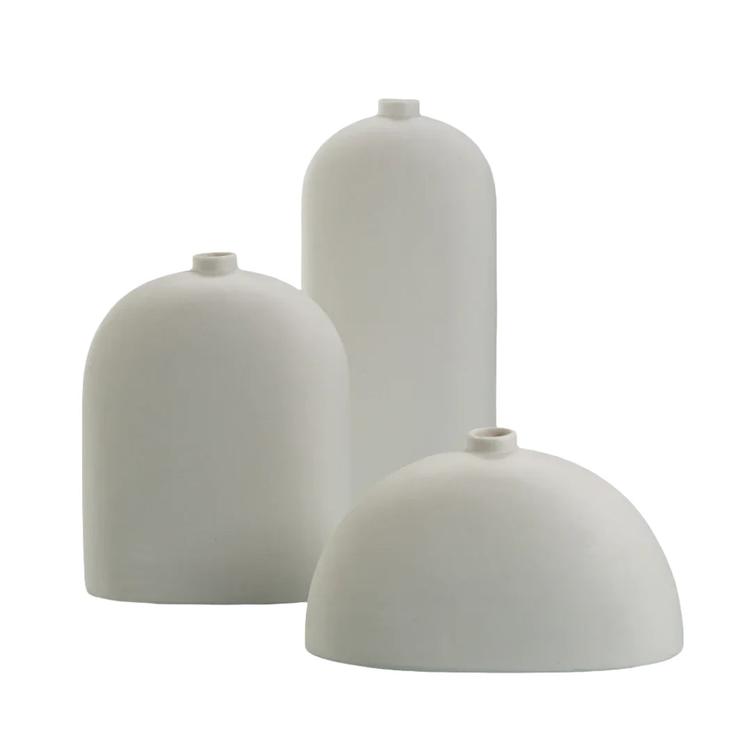 Zodax Lily all-white ceramic vase