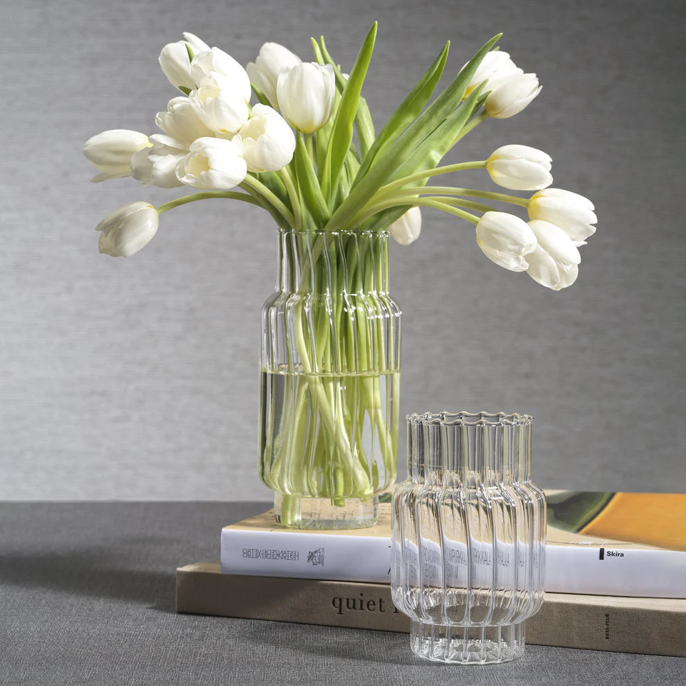 Zodax Mimo Clear Optic Glass Vase