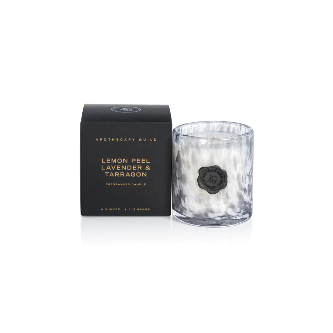 Zodax Apothecary Guild opal glass mini candle, gift boxed