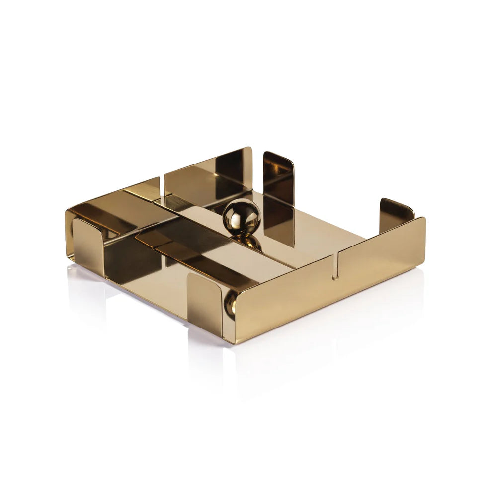 Zodax Basso gold napkin holder