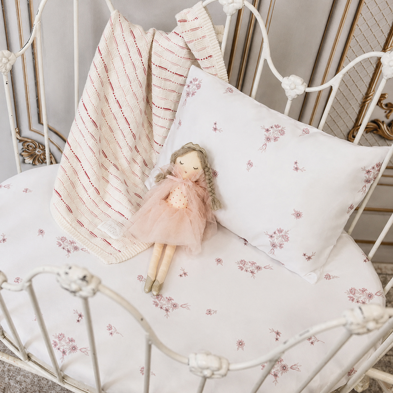Petal Dreams crib in a softly lit nursery