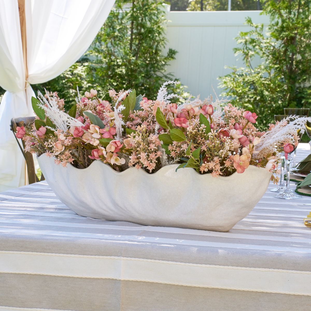 Long Blush Arrangement
