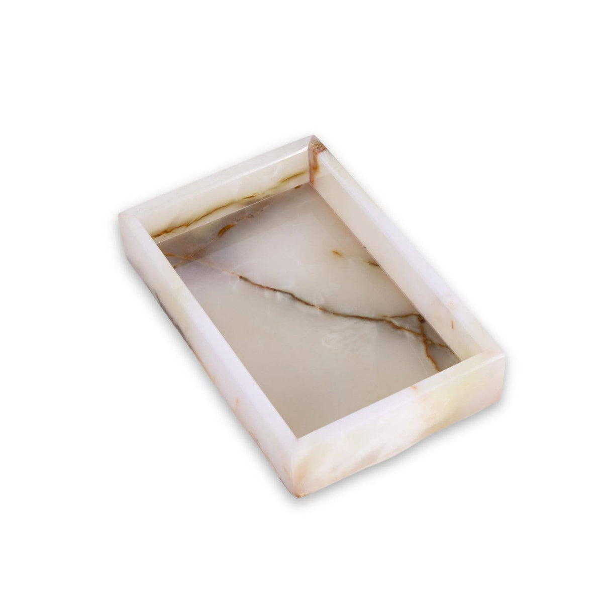 Ezra Genuine Marble Guest Towel Tray
