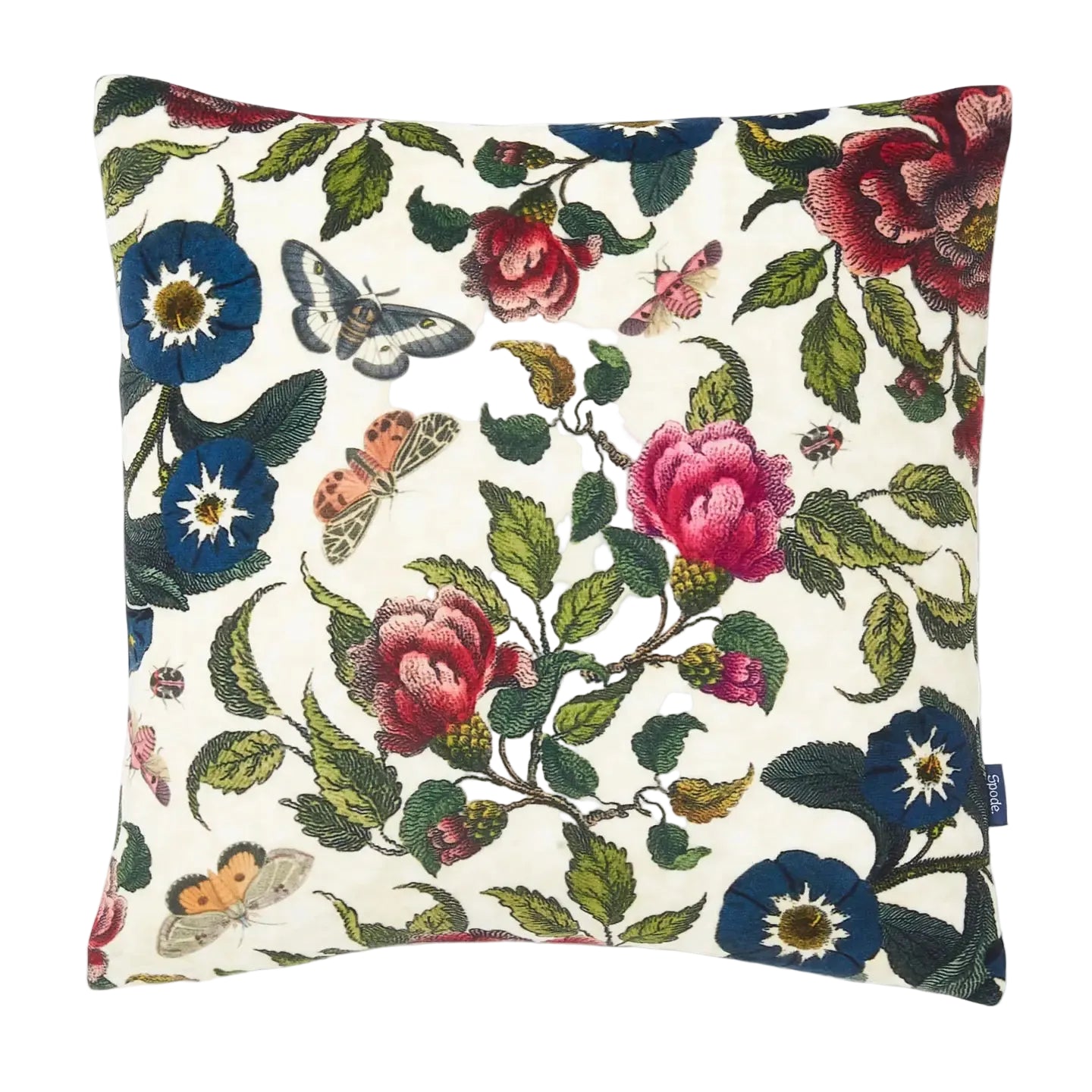 Spode Creatures of Curiosity Floral Velvet Pillow