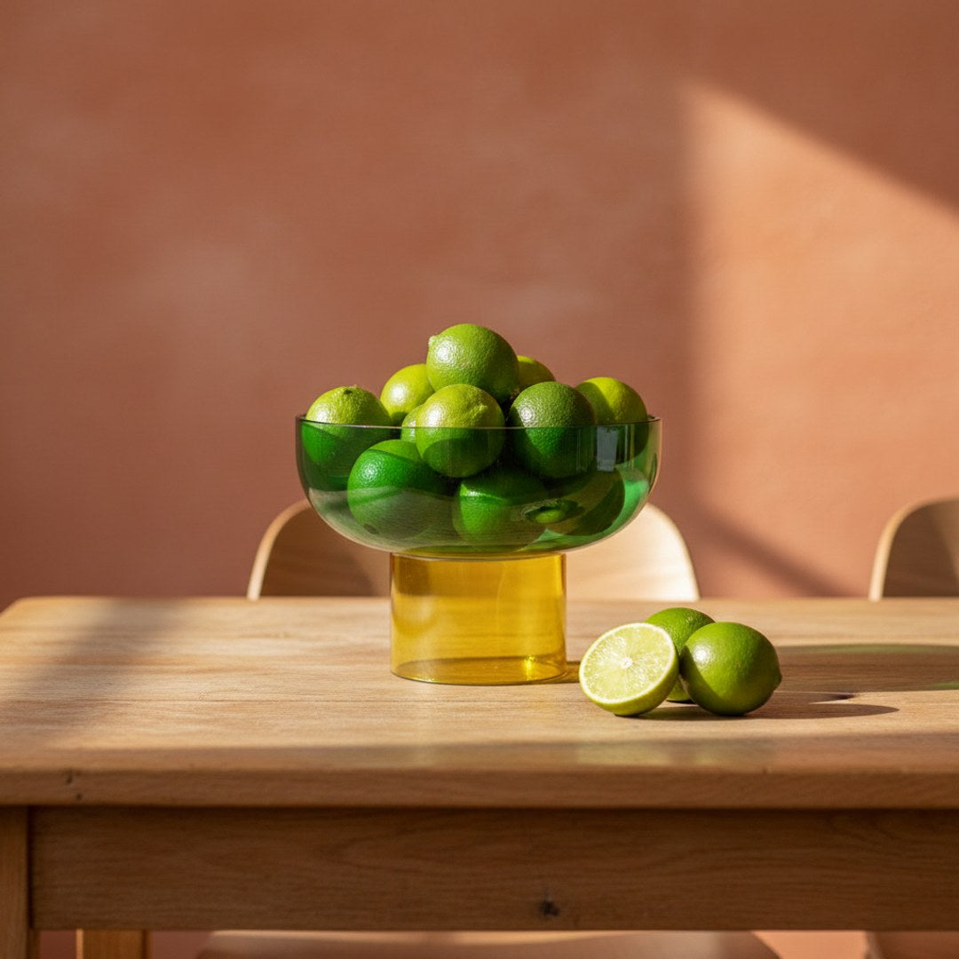 Tip Top Small Reversible Glass Bowl – Green & Yellow Small | default