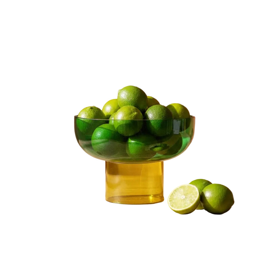 Tip Top Small Reversible Glass Bowl – Green & Yellow Small | default