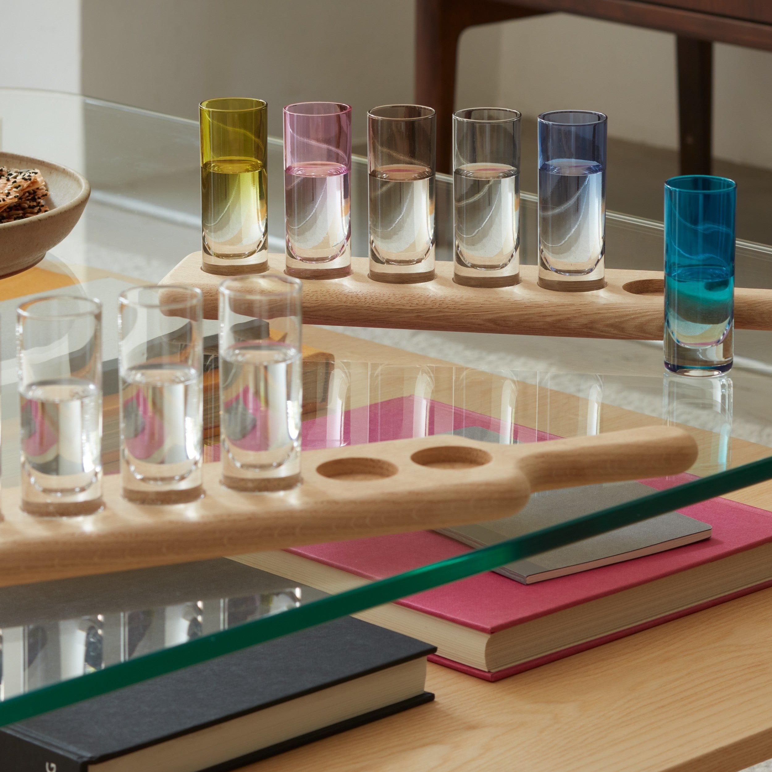LSA International Colored Shot Set & Oak Paddle