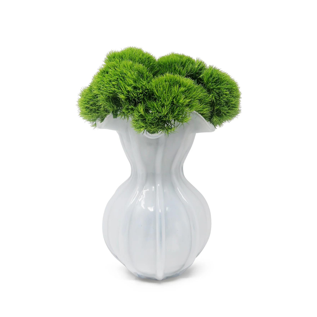 White Glass Vase