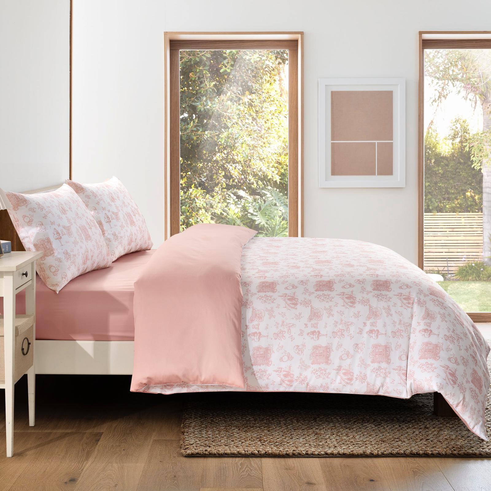 Petite Belle Toile Safra Duvet Set- Rose Pink