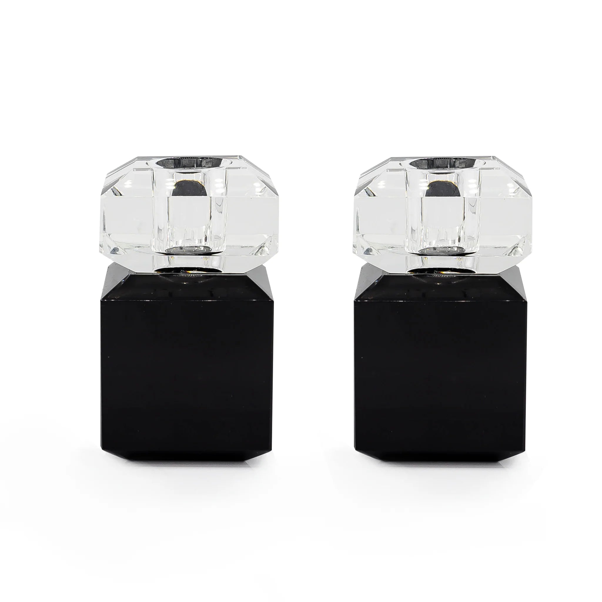 3” Pair of Two Tone Candleholders