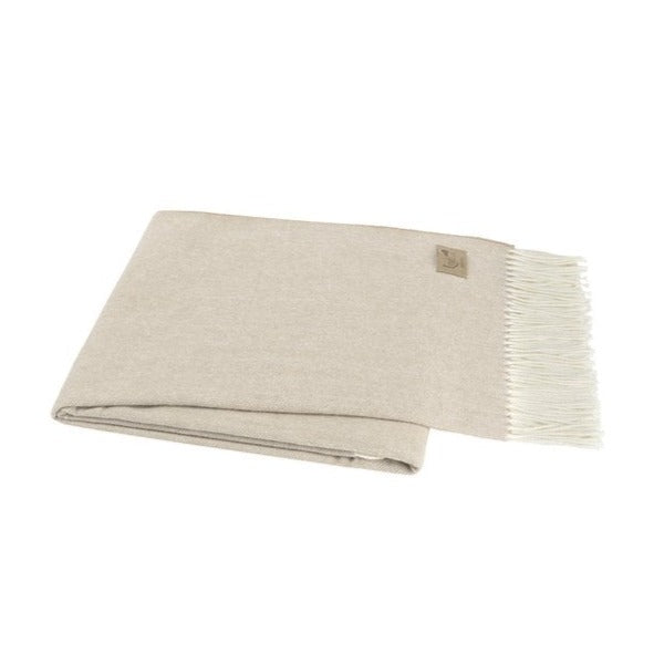Lands Downunder Italian Herringbone Throw- Dune