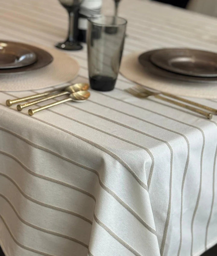 Adorn Your Table Moda Taupe Tablecloth