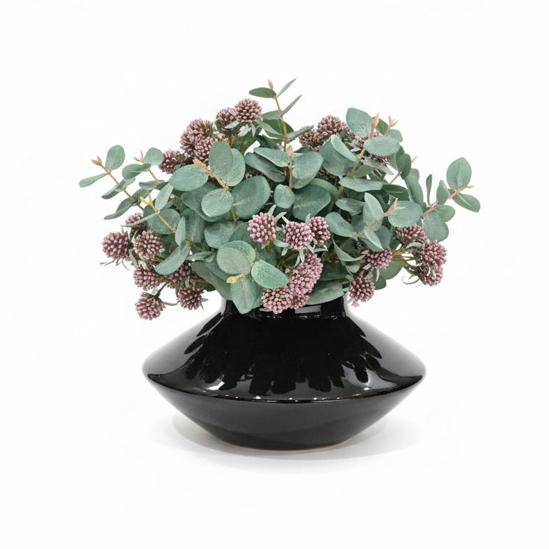 Flaura Berries in Black Arrangement