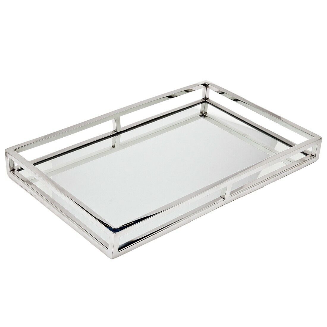 Aspen Nickel Rectangular Tray- 14"