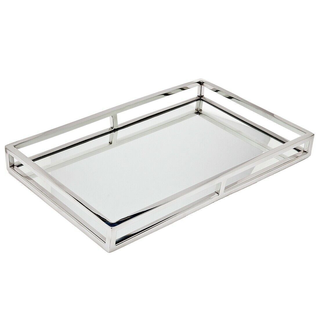 Aspen Nickel Rectangular Tray- 13"