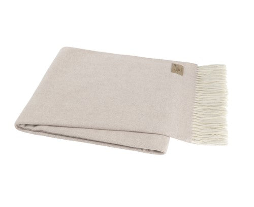 Lands Downunder Italian Herringbone Throw- Smokey Mauve