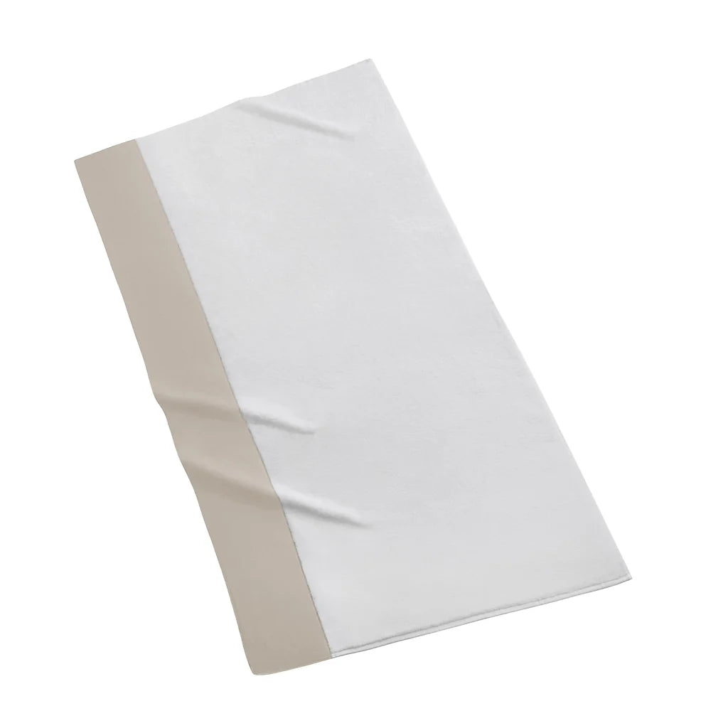 Kassatex Sonoma wash cloth-white/pebble