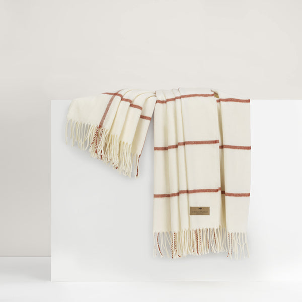 Lands Downunder Lexington Plaid Throw- Spice