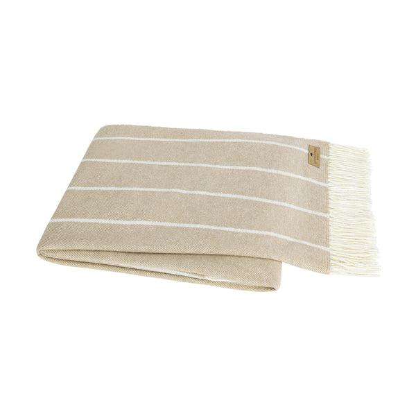 Lands Downunder Fiji Stripe Throw- Dune
