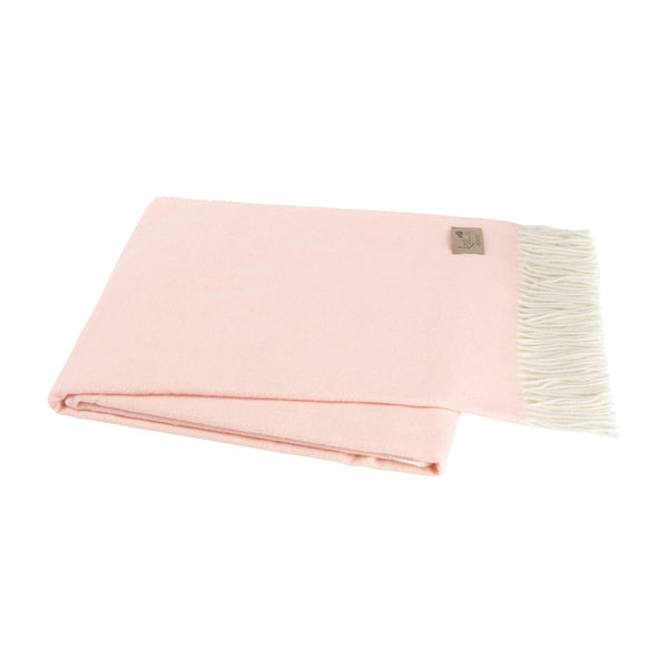 Lands Downunder Italian Herringbone Throw- Blush