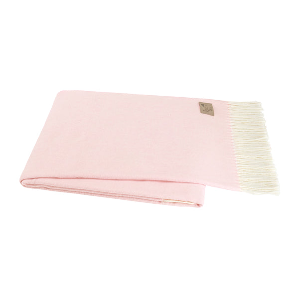 Lands Downunder Herringbone Throw- Cherry Blossom