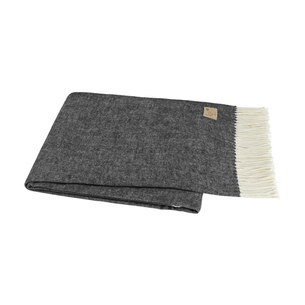 Lands Downunder Italian Herringbone Throw- Graphite
