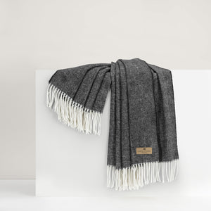 Lands Downunder Italian Herringbone Throw- Graphite
