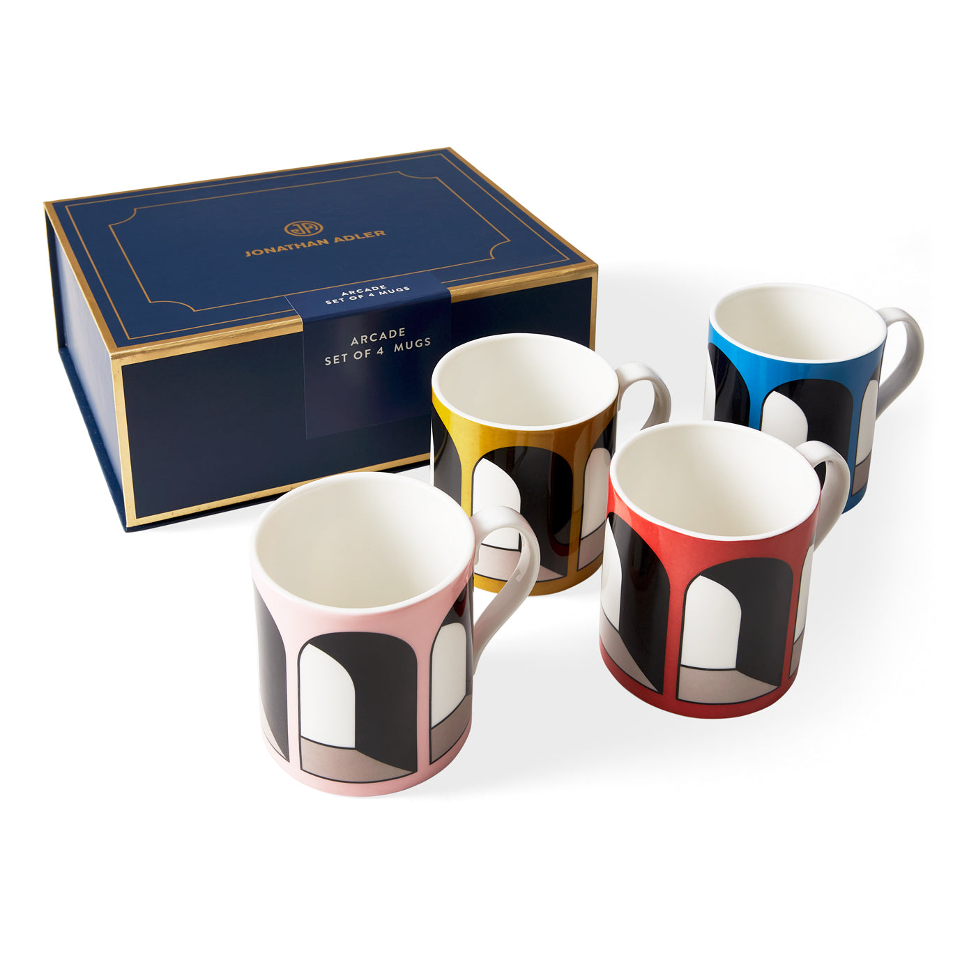 Jonathan Adler Boxed Arcade Mugs (4)