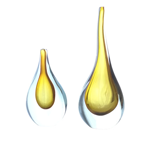 Global Views Amber Stretched Neck Vase
