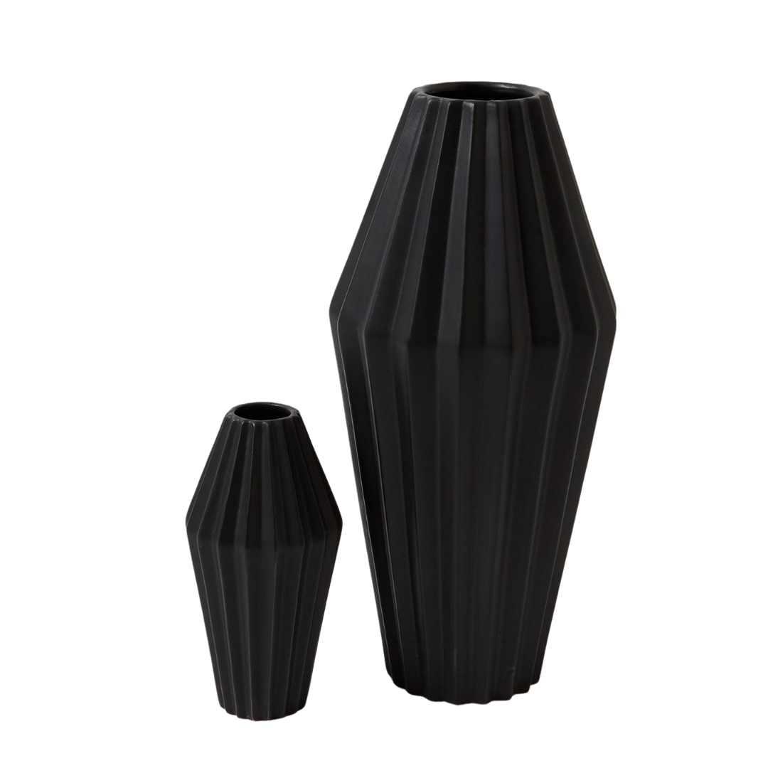 Global Views Milos Black Vase
