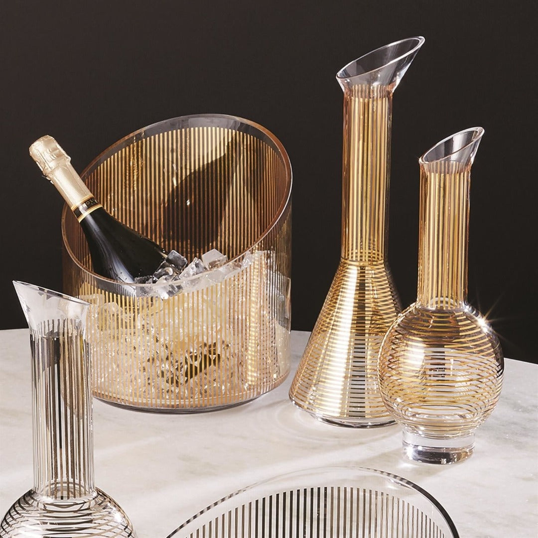 Gold Stripe Wine Decanter