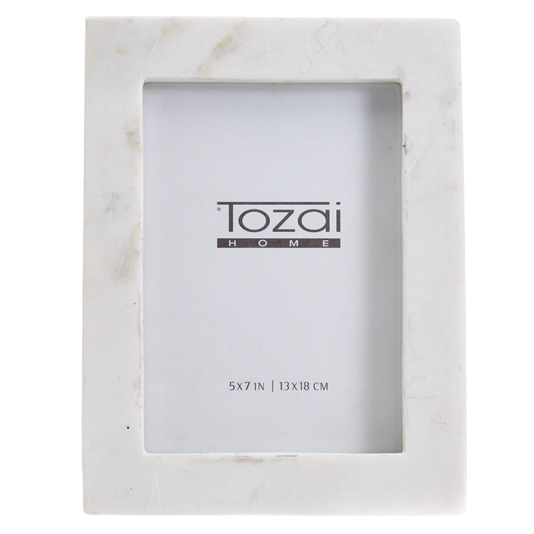 Trident White Marble Picture Frame