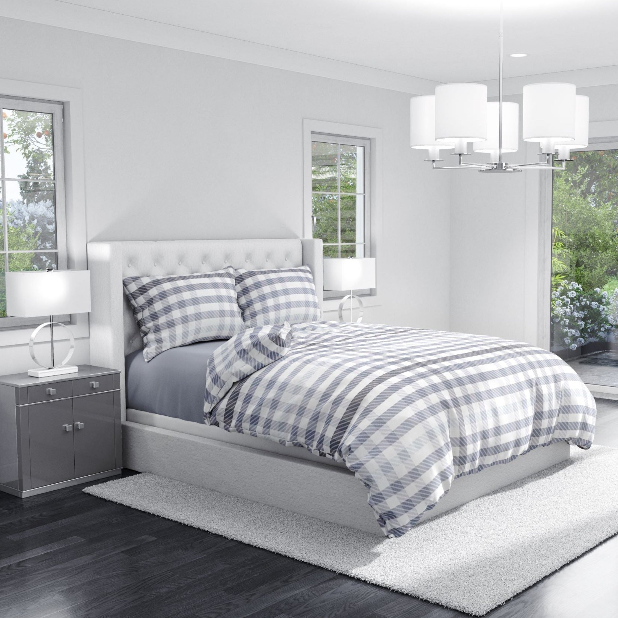 Aura & Belle Plaid Duvet Set