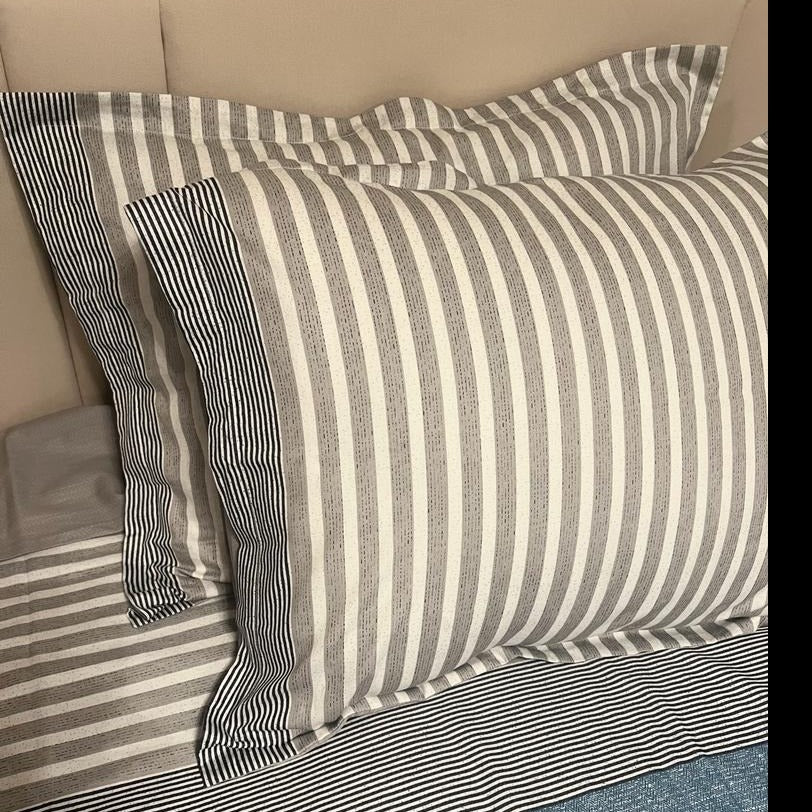 AT EASE Denim Stripe Duvet Set