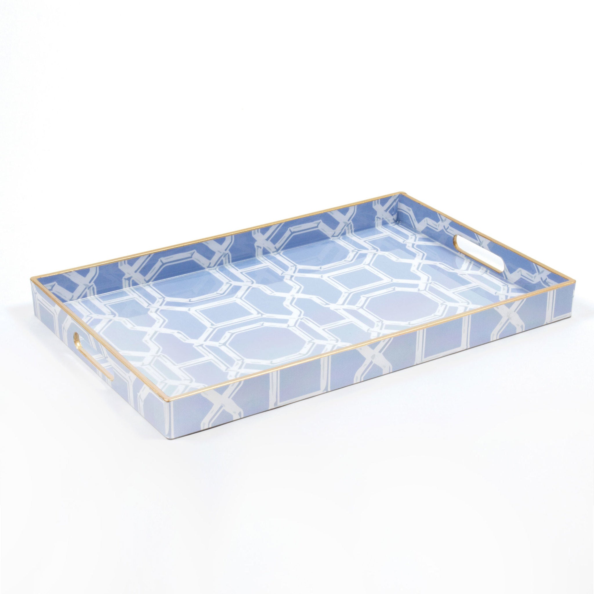 Bamboo Trellis Rectangular Tray