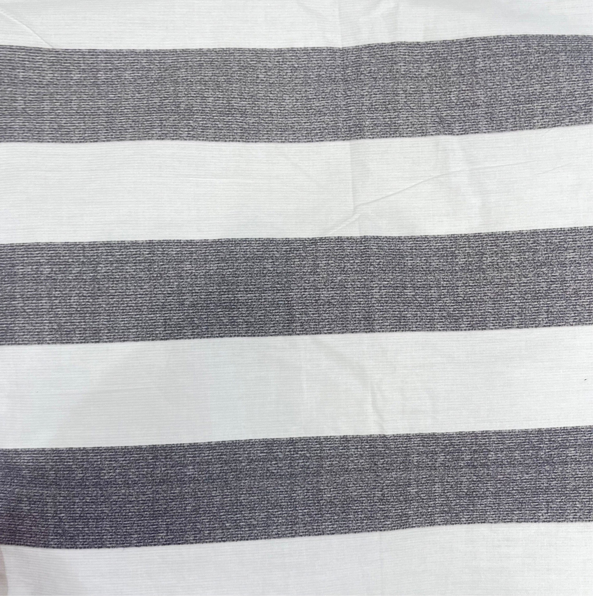 Grey Striped Duvet Set