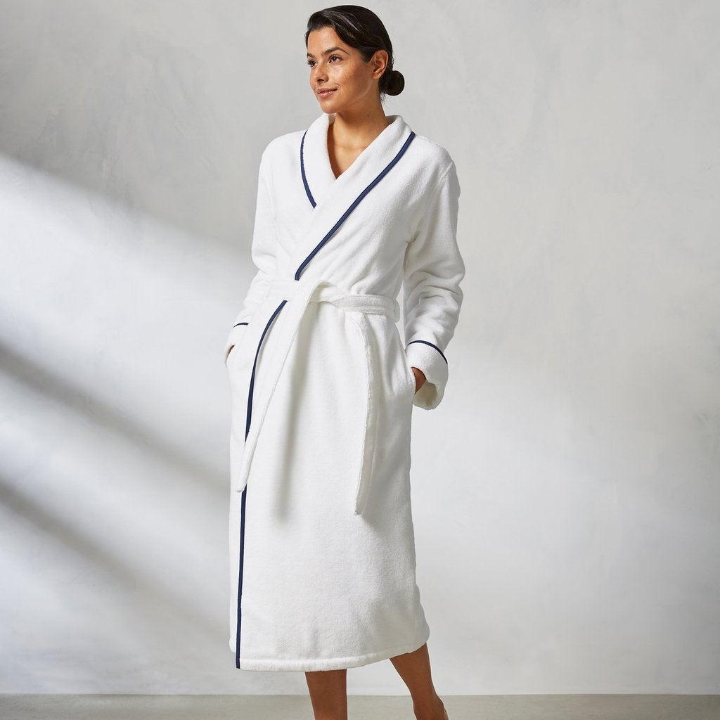 Kassatex Turkish Cotton Piped Robe