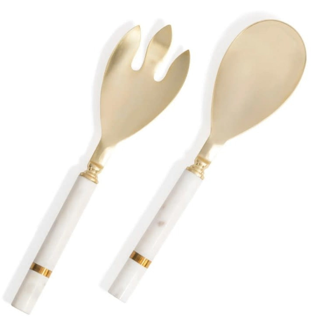 Apici Serving Set Gold/White