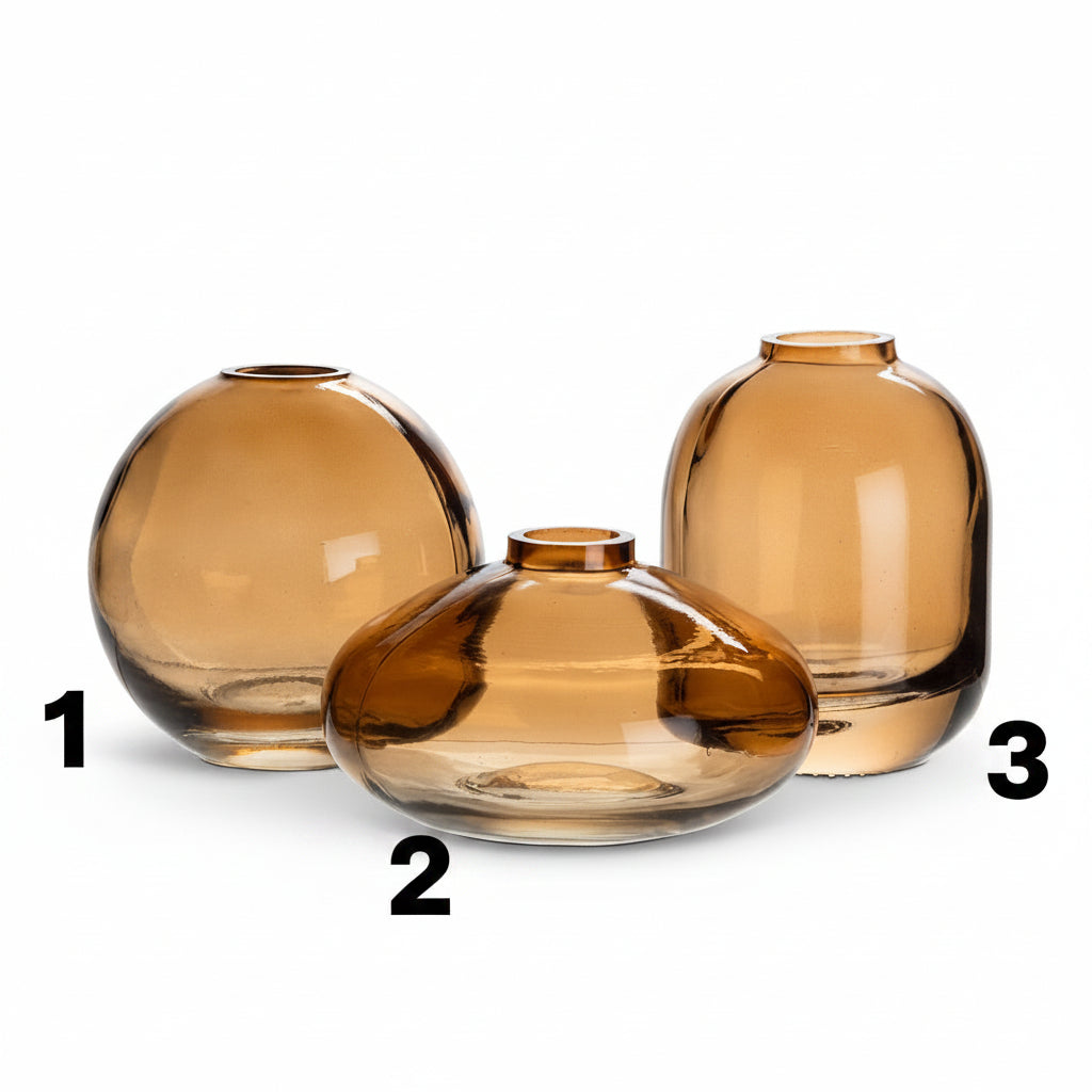 Amber Small Bud Vase