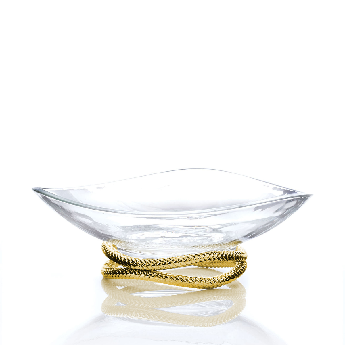 Braid Gold Centerpiece Bowl