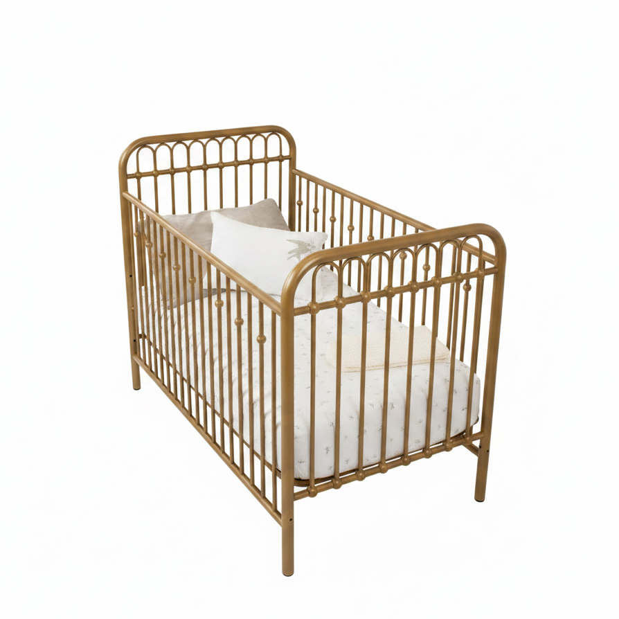 Petite Belle Summer Skies Bird Crib Set- French Grey