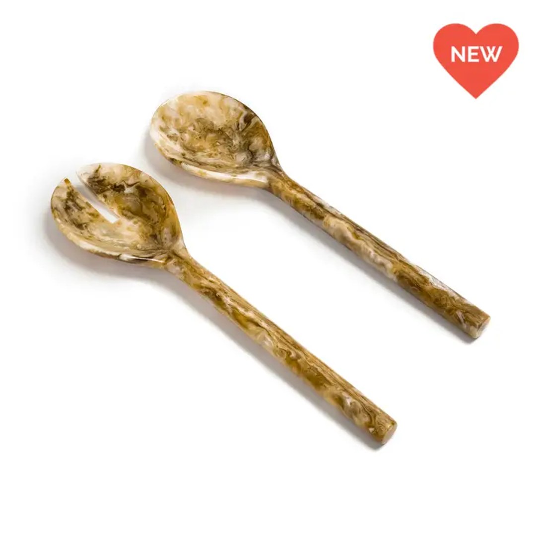 EveryWare Resin Servers-Tortoise Swirl