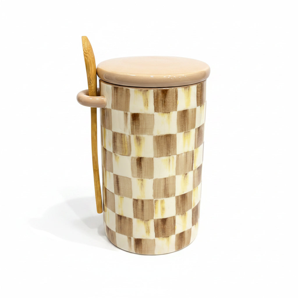MacKenzie-Childs Check Farmhouse Canister- Single