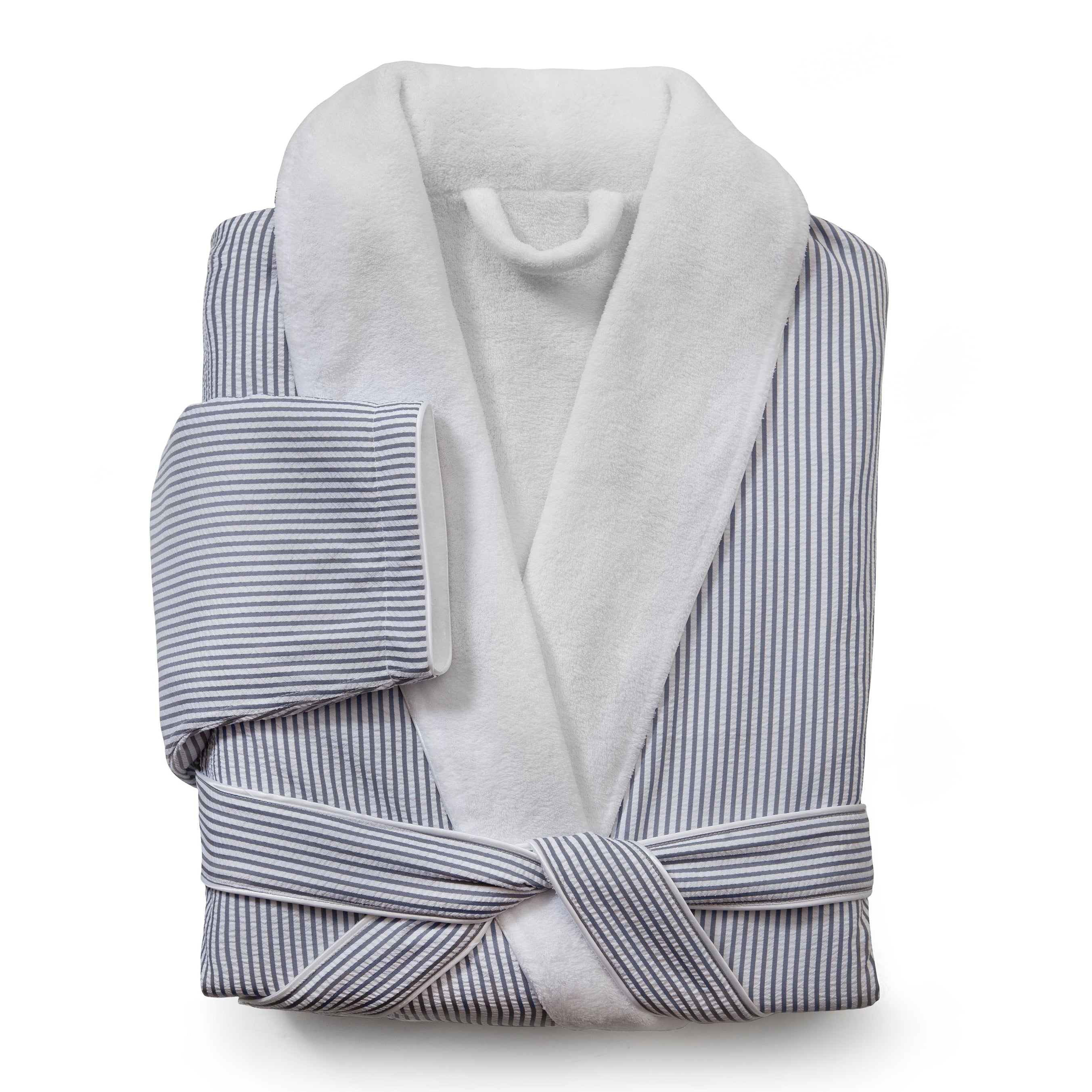 Kassatex Classic Seersucker Striped Robe