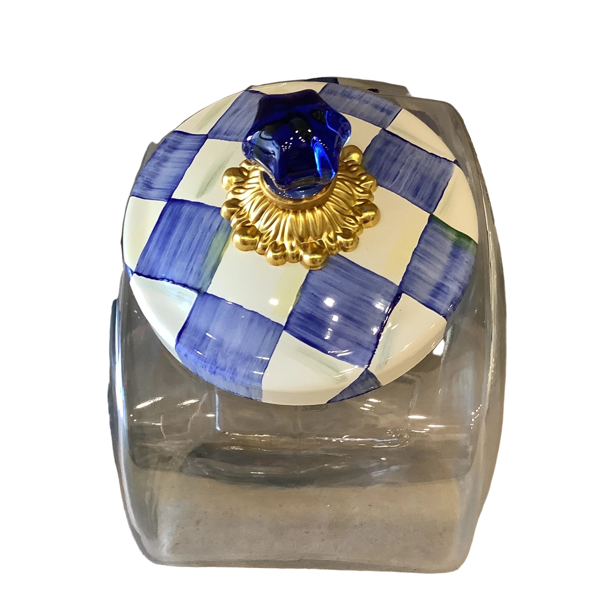 MacKenzie-Childs Check Cookie Jar