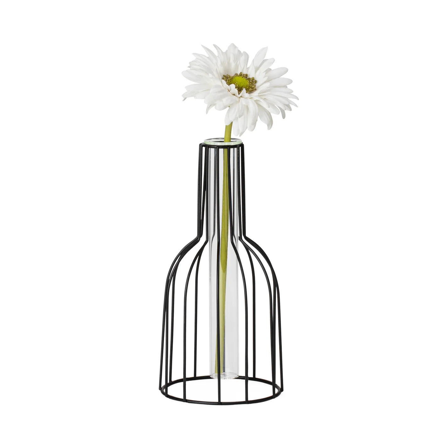 Wire Bottle Shape Tube Vase