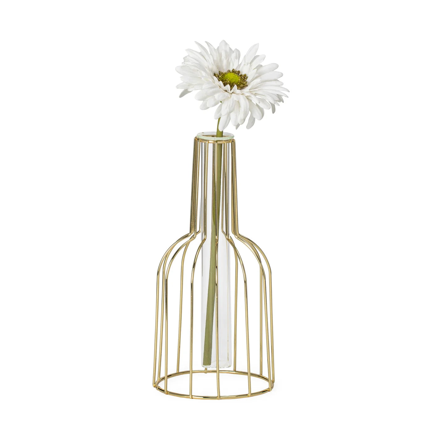 Wire Bottle Shape Tube Vase