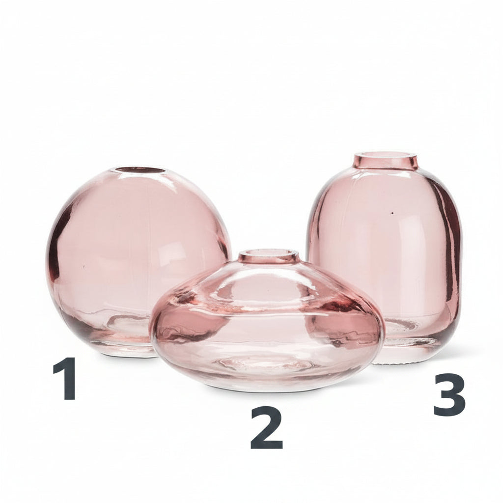 Rose Small Glass Bud Vase