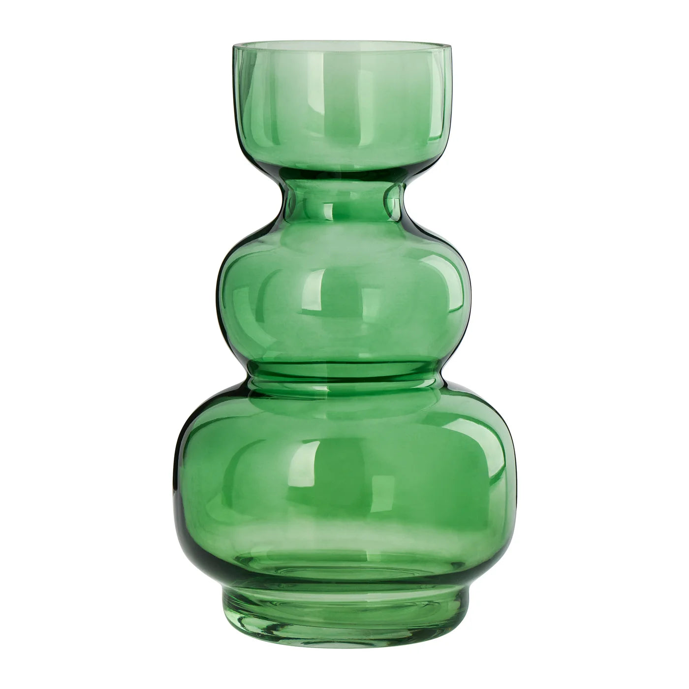 Riva Multi Bulb Green Vase